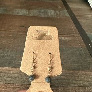Small dangly earrings with beads